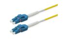 ROLINE LWL-Kabel duplex 9/125µm OS2, LC/LC, UNIBOOT, gelb, 2 m