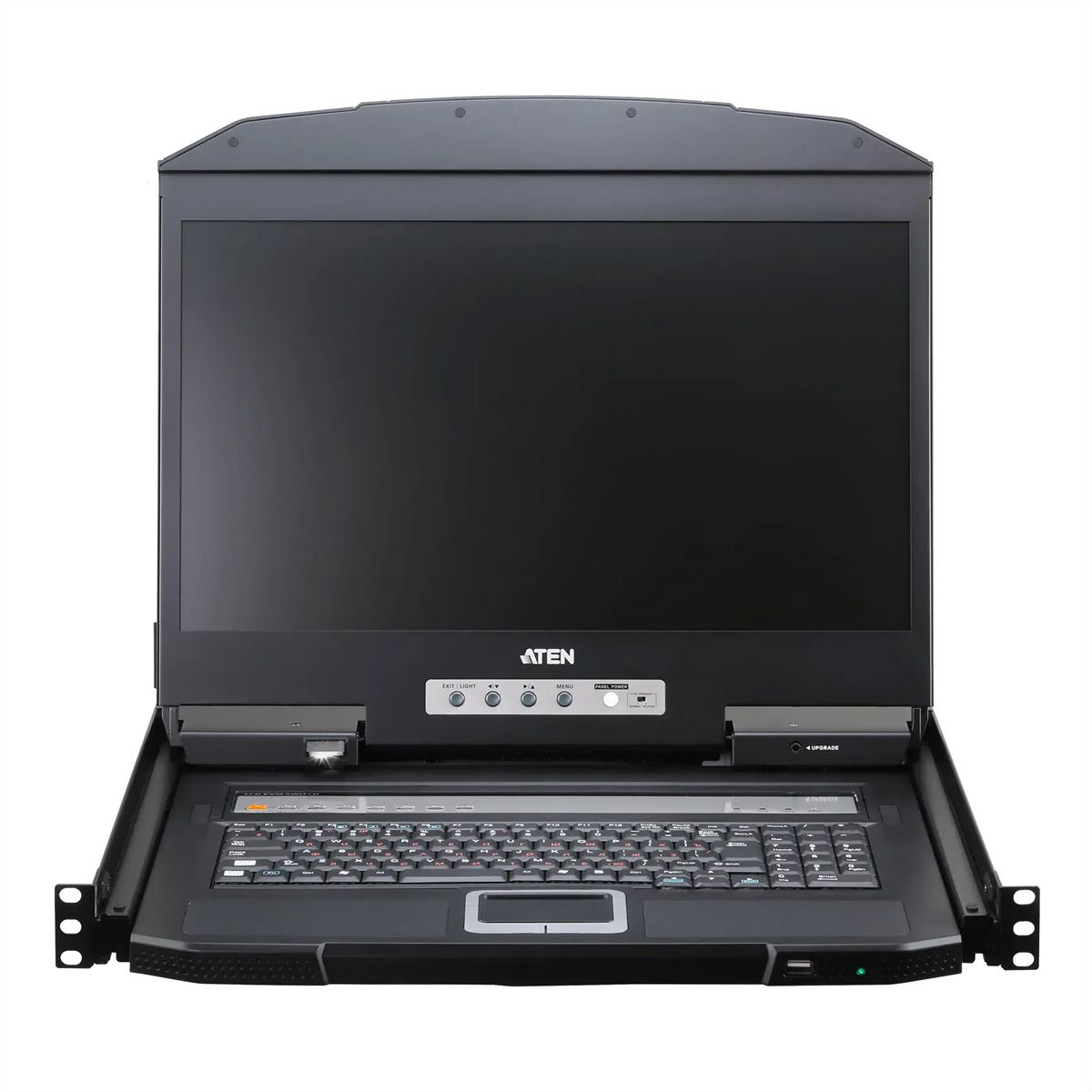 ATEN CL3708NW GB 8-Port-USB-HDMI-Einzelschienen-Breitbild-LCD-KVM-Konsole, UK-Layout