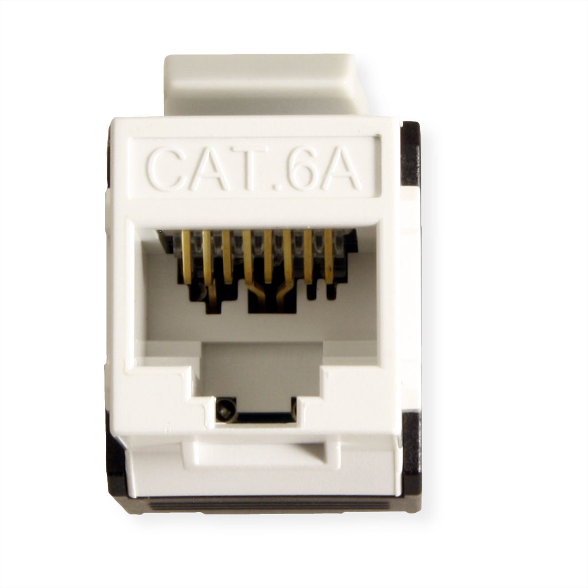 ROLINE Cat.6A (Class EA) Keystone, ungeschirmt, werkzeuglos, weiss