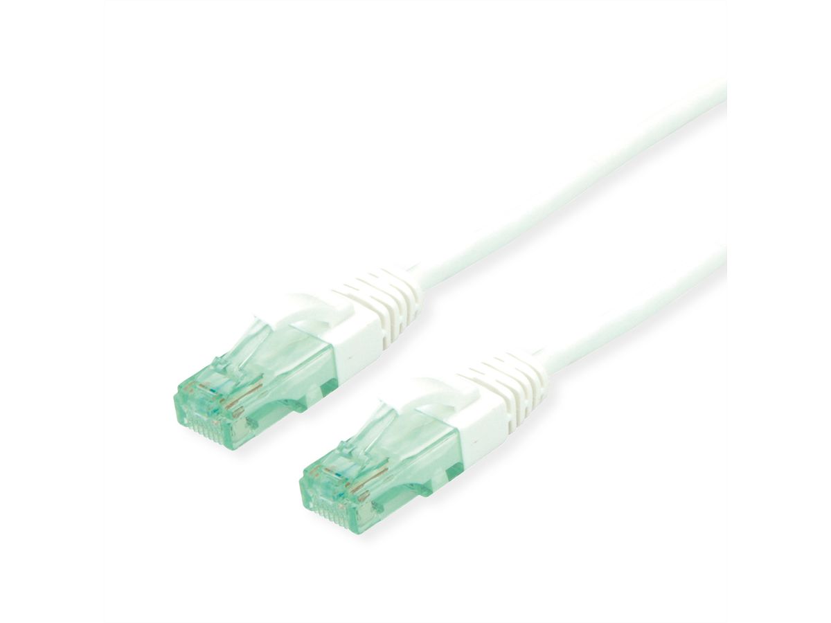 ROLINE RM Patchkabel Kat.6A UTP, weiß, 2 m