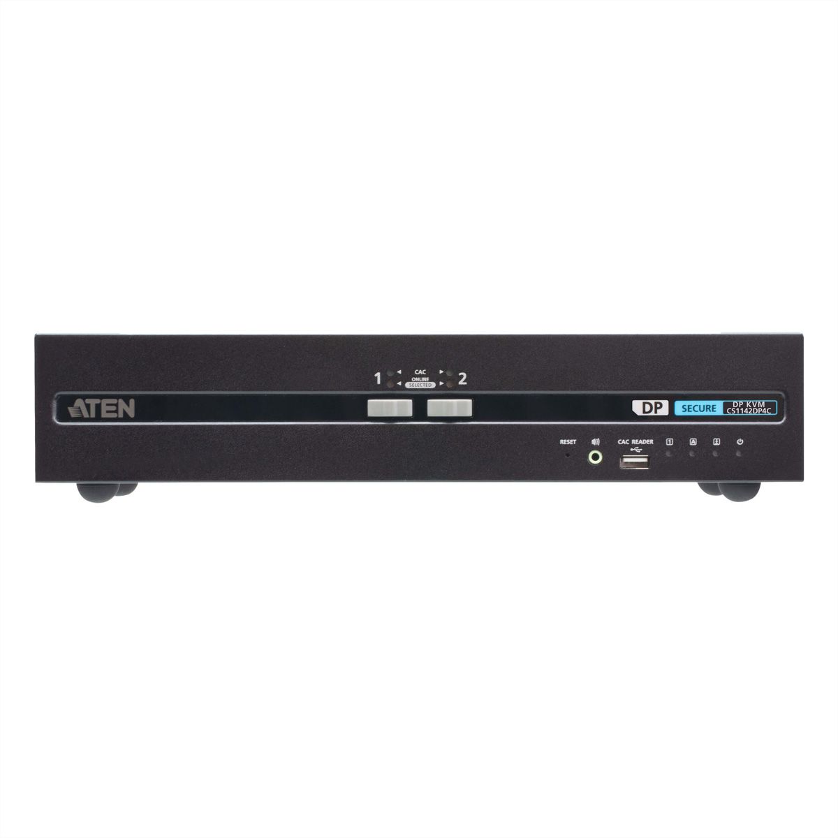 ATEN CS1142DP4C 2-Port USB DisplayPort Dual Display Secure KVM Switch, mit CAC