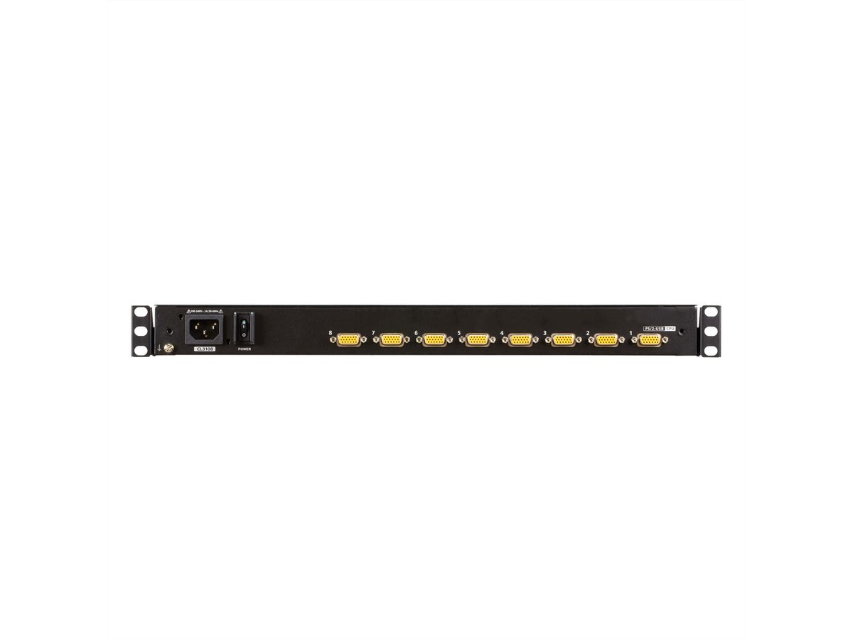 ATEN CL3116NX KVM-Switch, 18,5Zoll TFT, VGA, PS/2-USB, 16 Port, DE-Layout