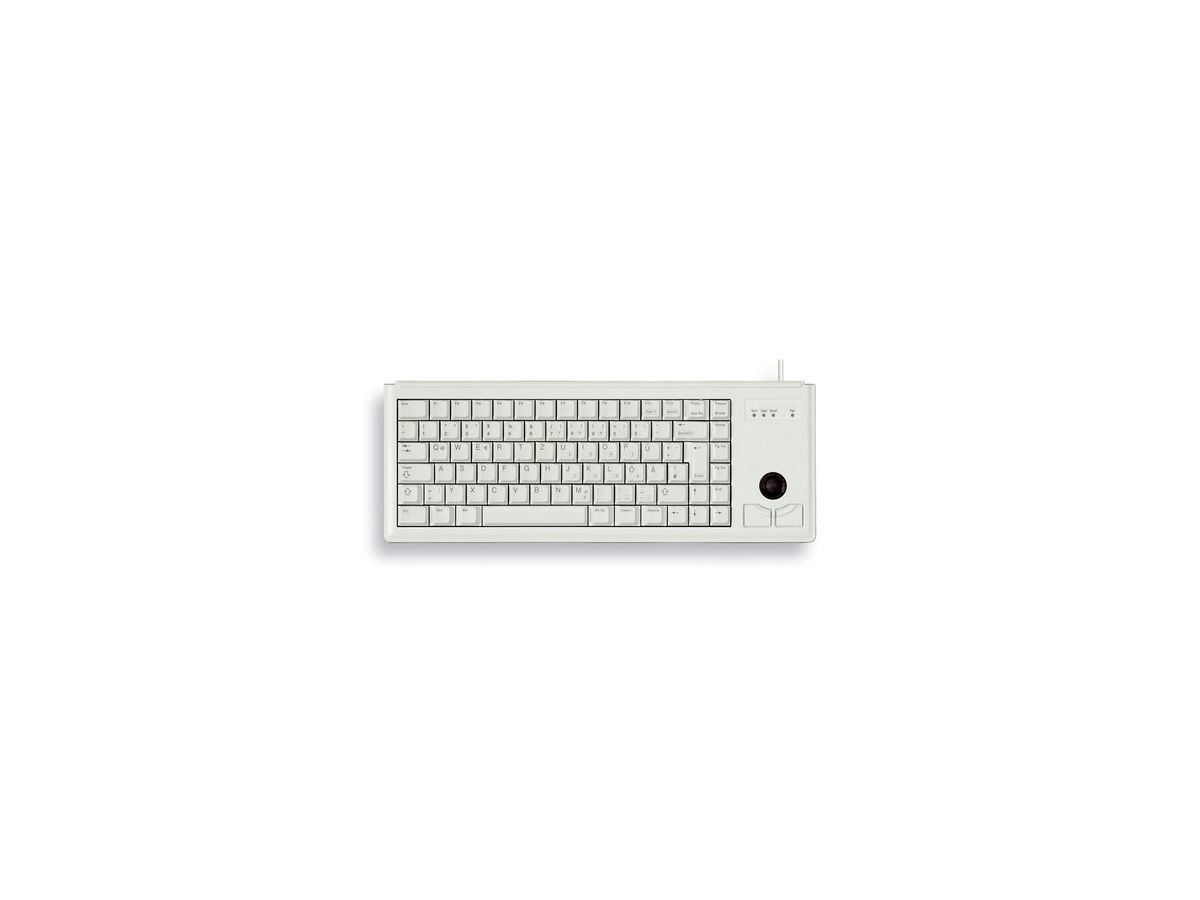 CHERRY G84-4400 TRACKBALL Kabelgebundene Tastatur, USB, Hell Grau (QWERTZ - DE)