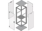 SCHROFF GESTELL HD-U 20HE 553B1000T RAL7021