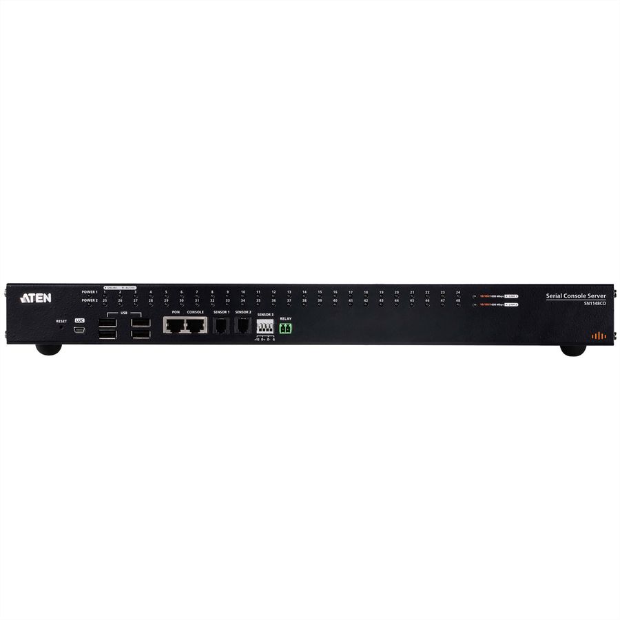 ATEN SN1148CO 48-Port Serieller Konsolen Server mit Dual Power