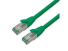 ROLINE RM Patchkabel Kat.6A S/FTP (PiMF), grün, 0,5 m