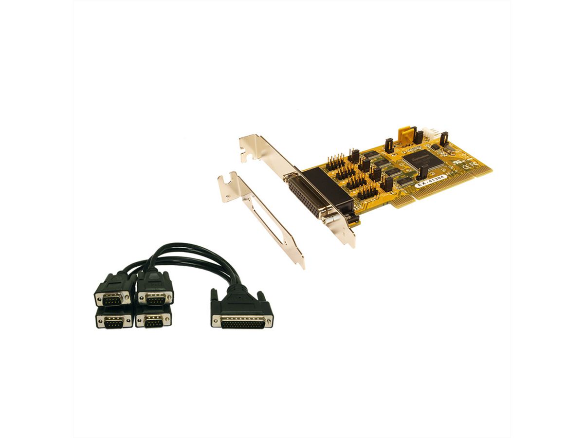 EXSYS EX-41384 4 Port RS232 seriell PCI Karte