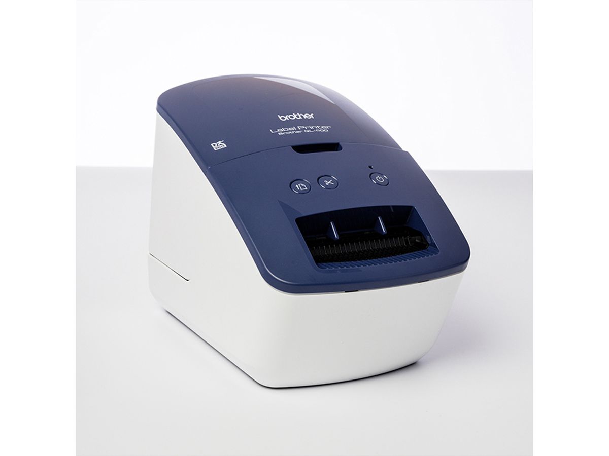 BROTHER QL600B LABEL PRINTER Blau