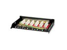 ROLINE Mini-Patchpanel, Kat.6A (Class EA), 6x RJ45, 0,5HE, geschirmt, schwarz