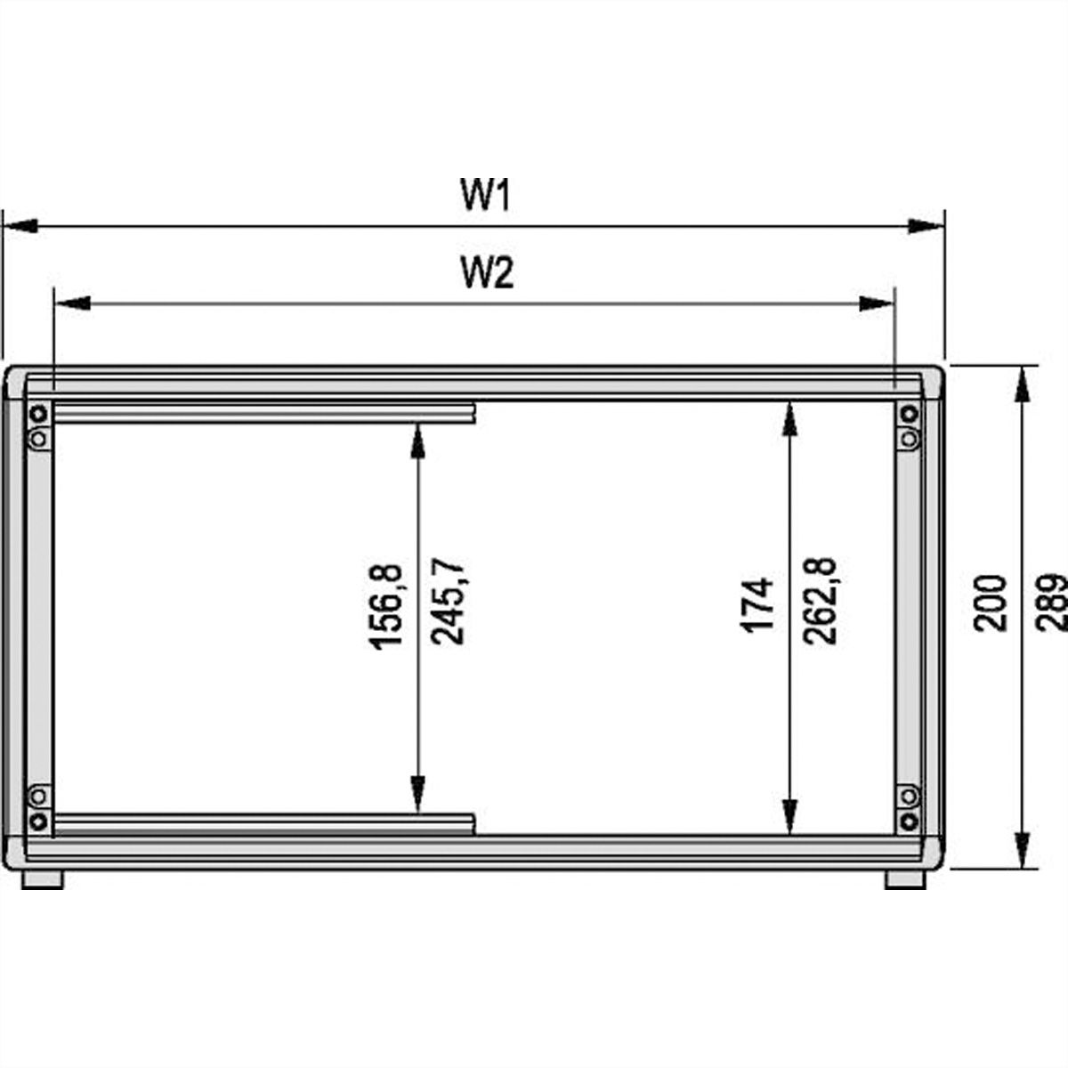 SCHROFF Gehäuse 4 und 6 HE, ungeschirmt - PROPAC PRO GEH.4HE 63TE 266T