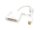 ROLINE 4K Mini DisplayPort-DVI Adapter, Mini DP ST - DVI BU