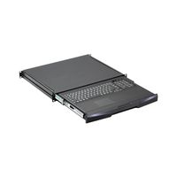 SCHROFF TASTATURSCHUBF.1HE UK RAL9005 AUSZUG