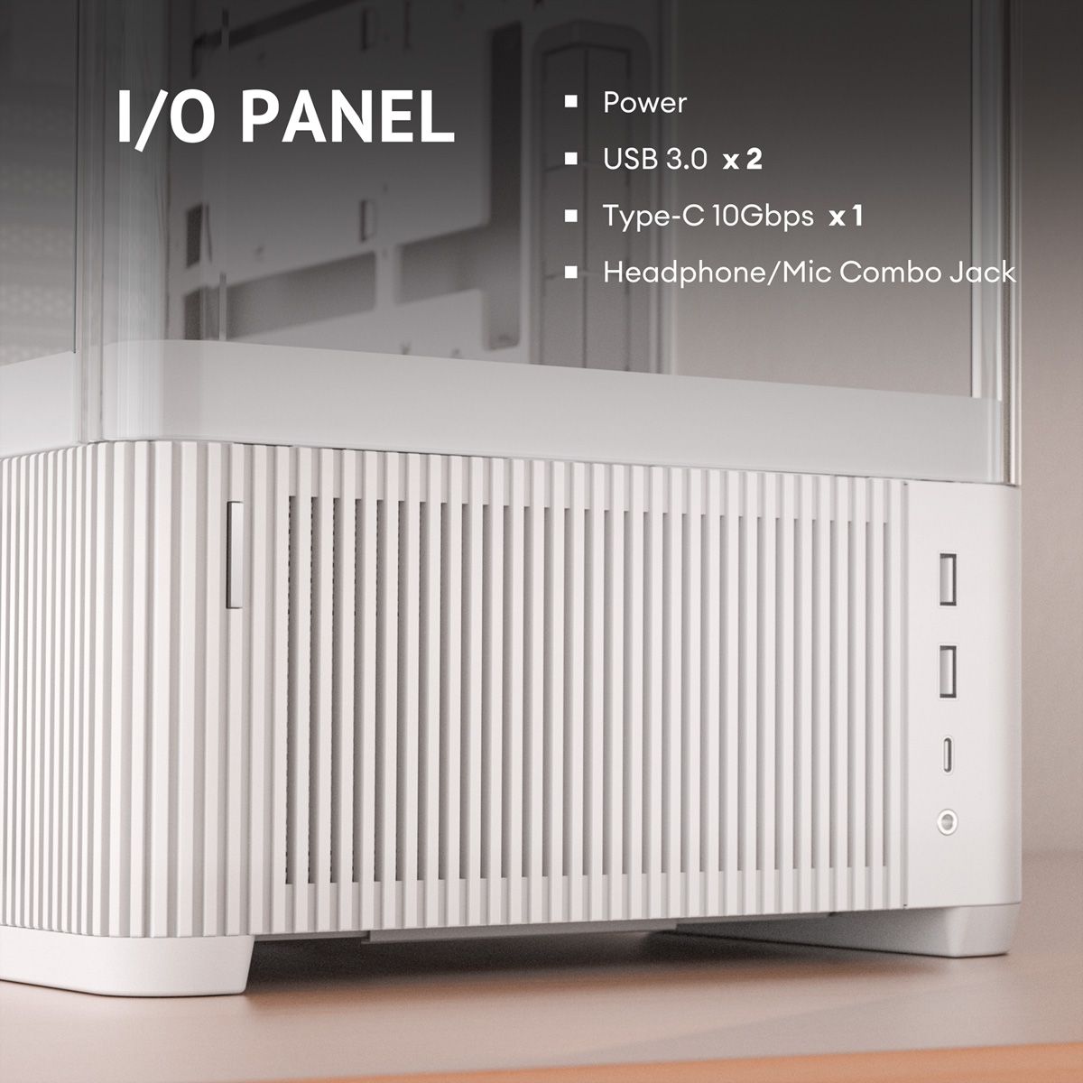 ANTEC Constellation C6 Curve Air White PC Gehäuse ATX Midi Tower, weiß