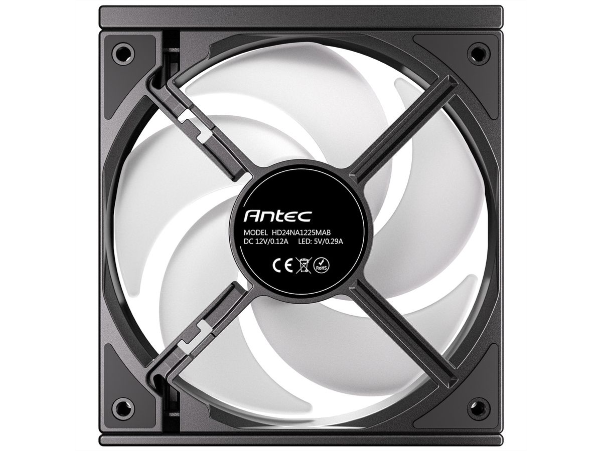 ANTEC C120 ARGB Fan Reverse PC Gehäuselüfter 120mm 3er Pack, schwarz