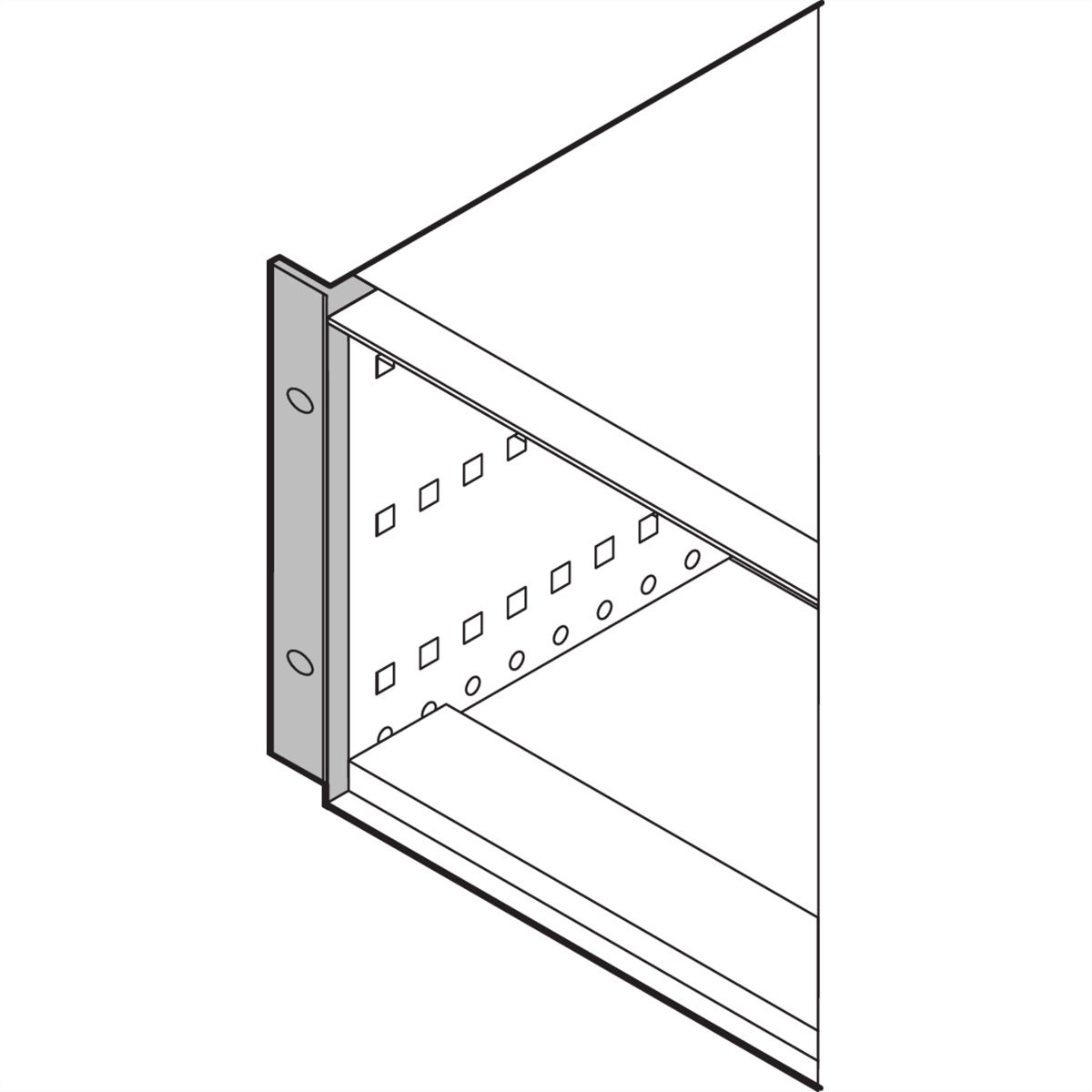SCHROFF 19"-Befestigungswinkel zum Umrüsten - RATIOPAC PRO 19"WINKEL 6HE