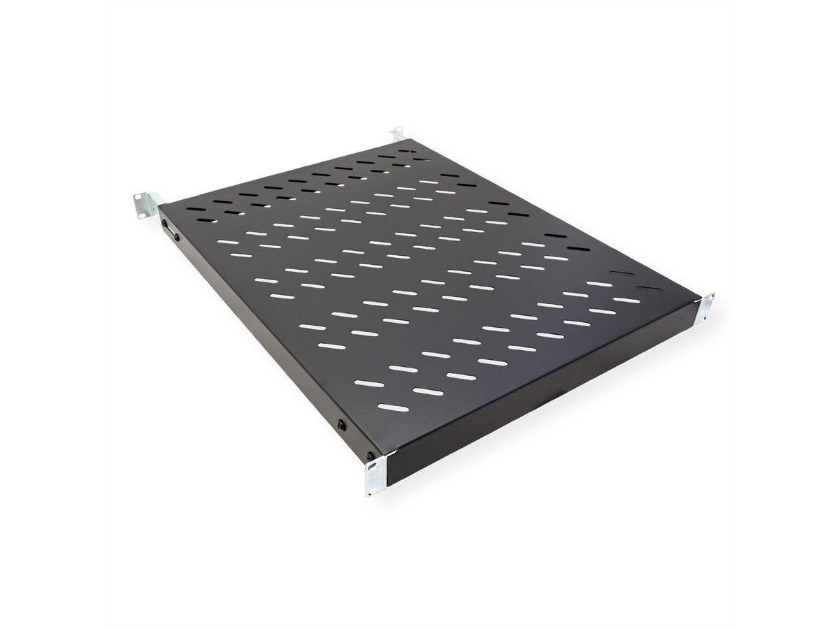 VALUE 19"-Fachboden 1HE tiefenvariabel, 440 x 568 mm, 50kg Traglast