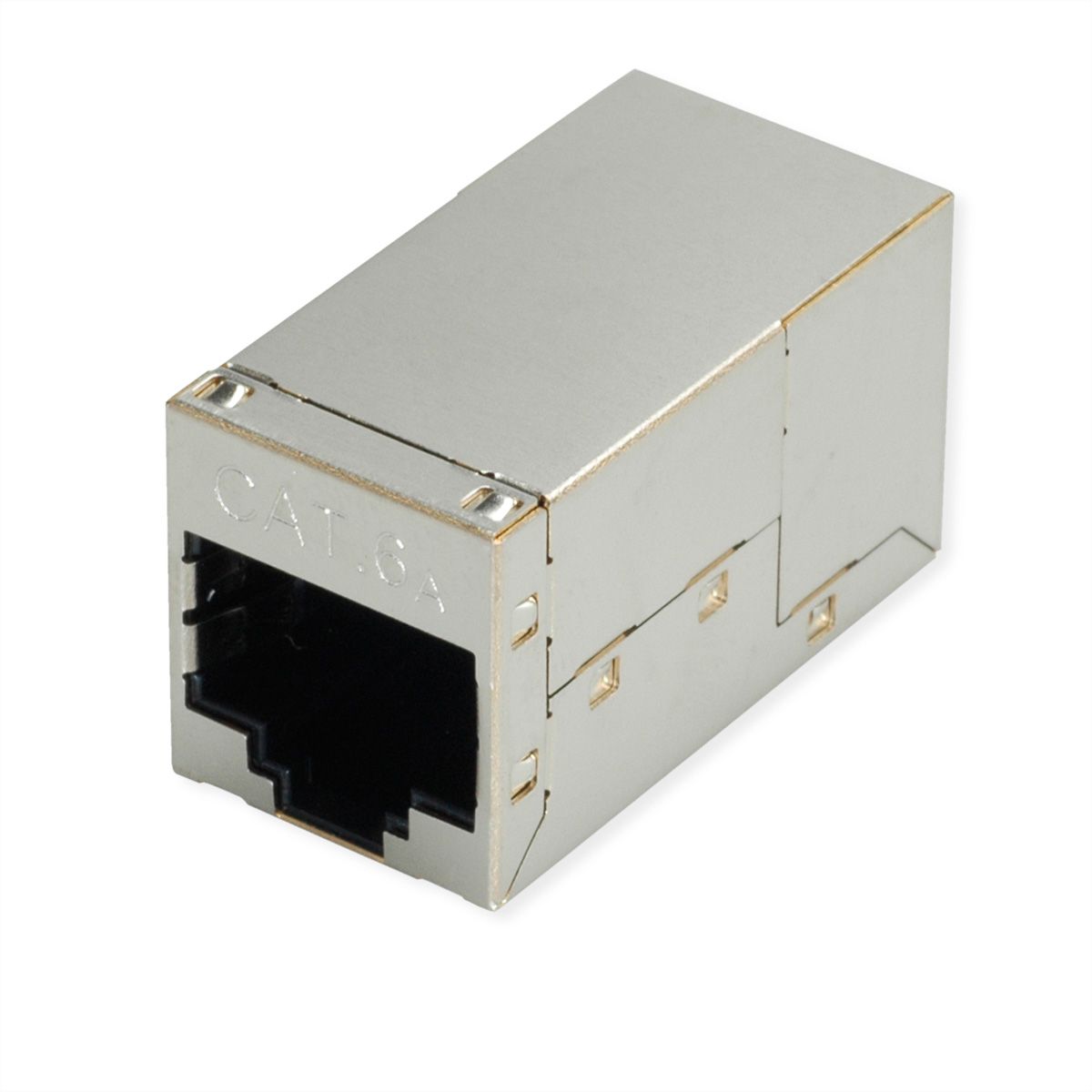 ROLINE RJ-45 Kupplung geschirmt, Cat.6A (Class EA), silberfarben