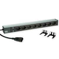 BACHMANN 19" Steckdosenleiste 8x T13, 2300W, IEC320 C14 Stecker