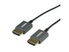 ROLINE 4K HDMI Ultra HD Kabel mit Ethernet, ST/ST, ultra-slim, koaxial, schwarz, 2 m