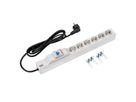 BACHMANN 19" 1HE 6xCEE7/3 1xFI Strom 2,0m CEE7/7