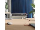 BACHMANN DESK2 2xUK 1xUSB C/C 65W, L=0,2m INOX