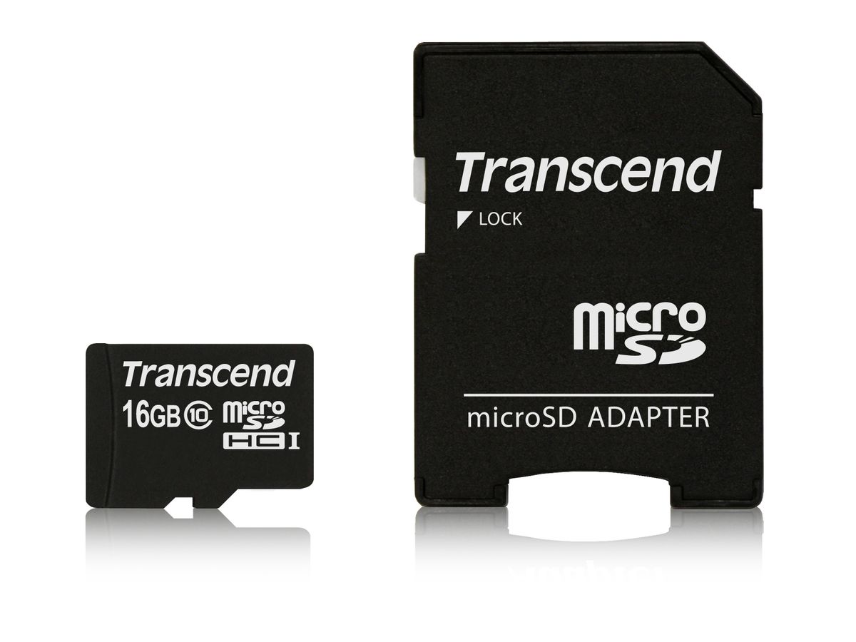 Transcend TS16GUSDHC10 Speicherkarte 16 GB MicroSDHC NAND Klasse 10