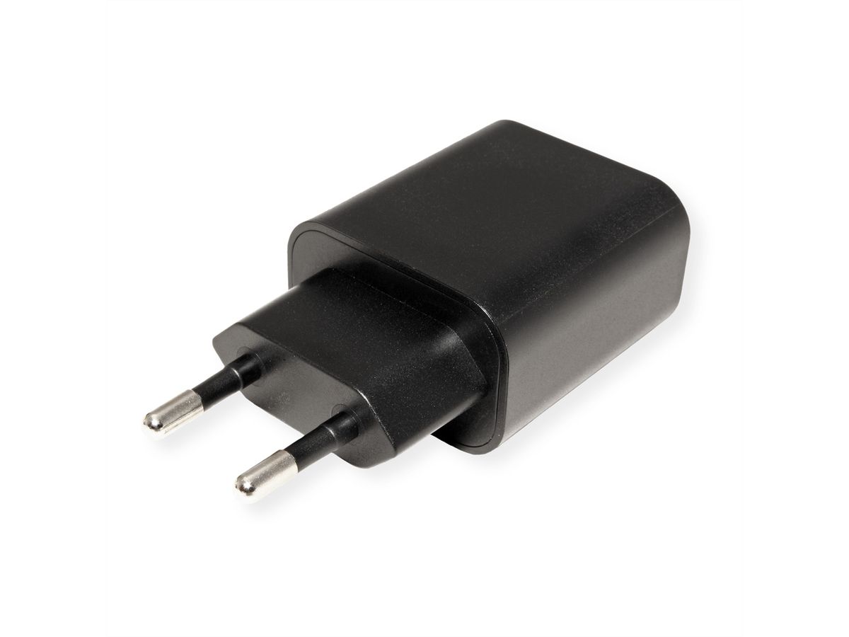 VALUE USB Charger mit Euro-Stecker, 1 Port Typ-C (PD), 25W