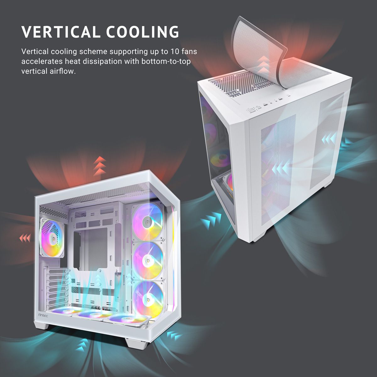ANTEC Constellation C5 ARGB PC Gehäuse Midi Tower ATX, weiß