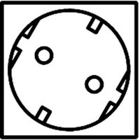 SCHROFF Schutzkontakt-Steckdosenl., Wieland-STDL.WIEL/Schutzkontakt 7DO. 438,5L