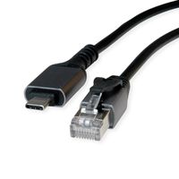 VALUE USB-C zu Gigabit Ethernet Konverterkabel, schwarz, 2 m