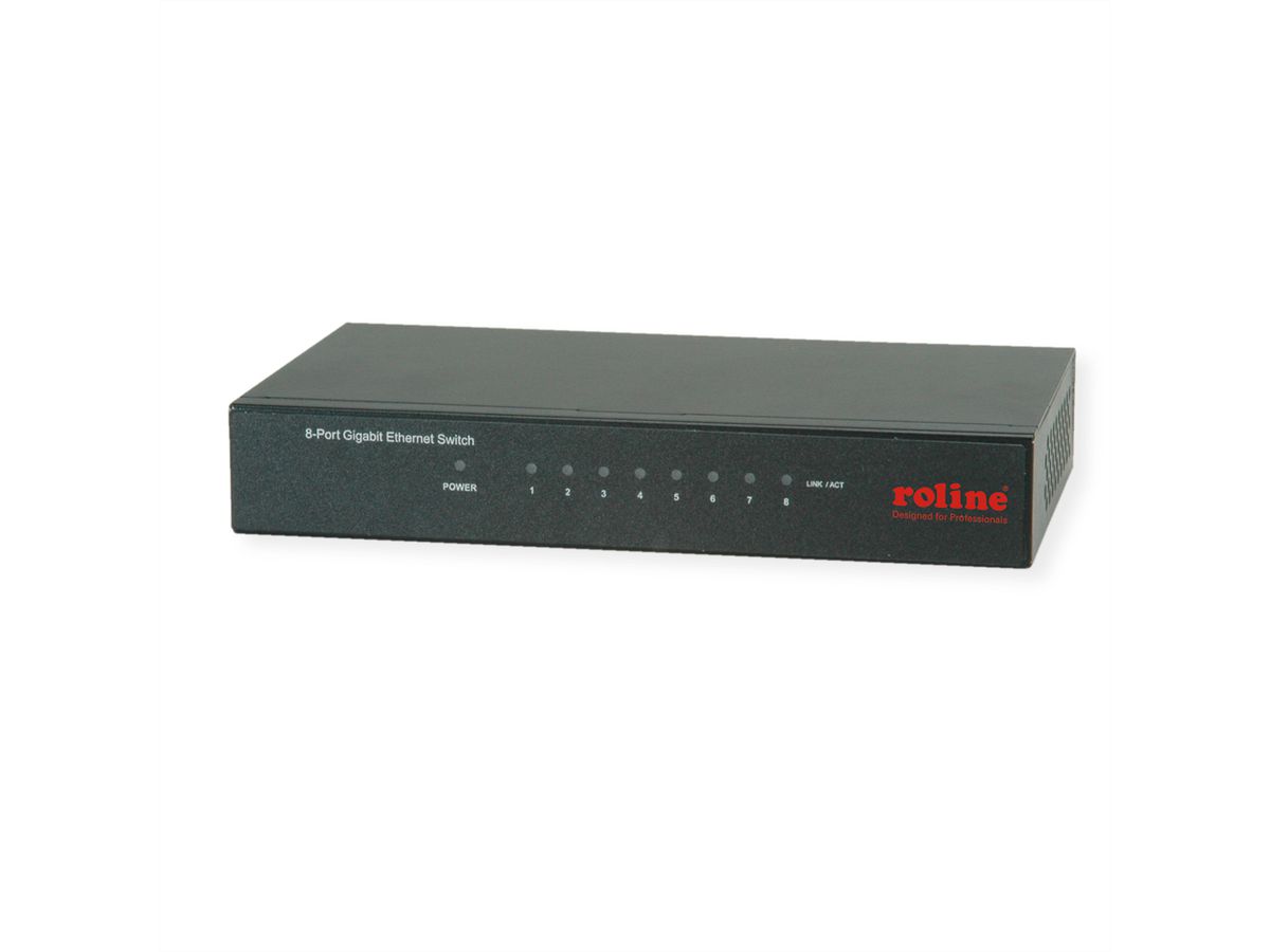 ROLINE Gigabit Ethernet Switch, 8 Ports