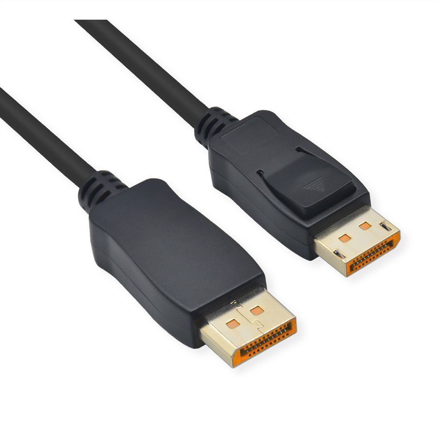 ROLINE DisplayPort Kabel, v2.1, 16K, DP ST - ST, schwarz, 3 m
