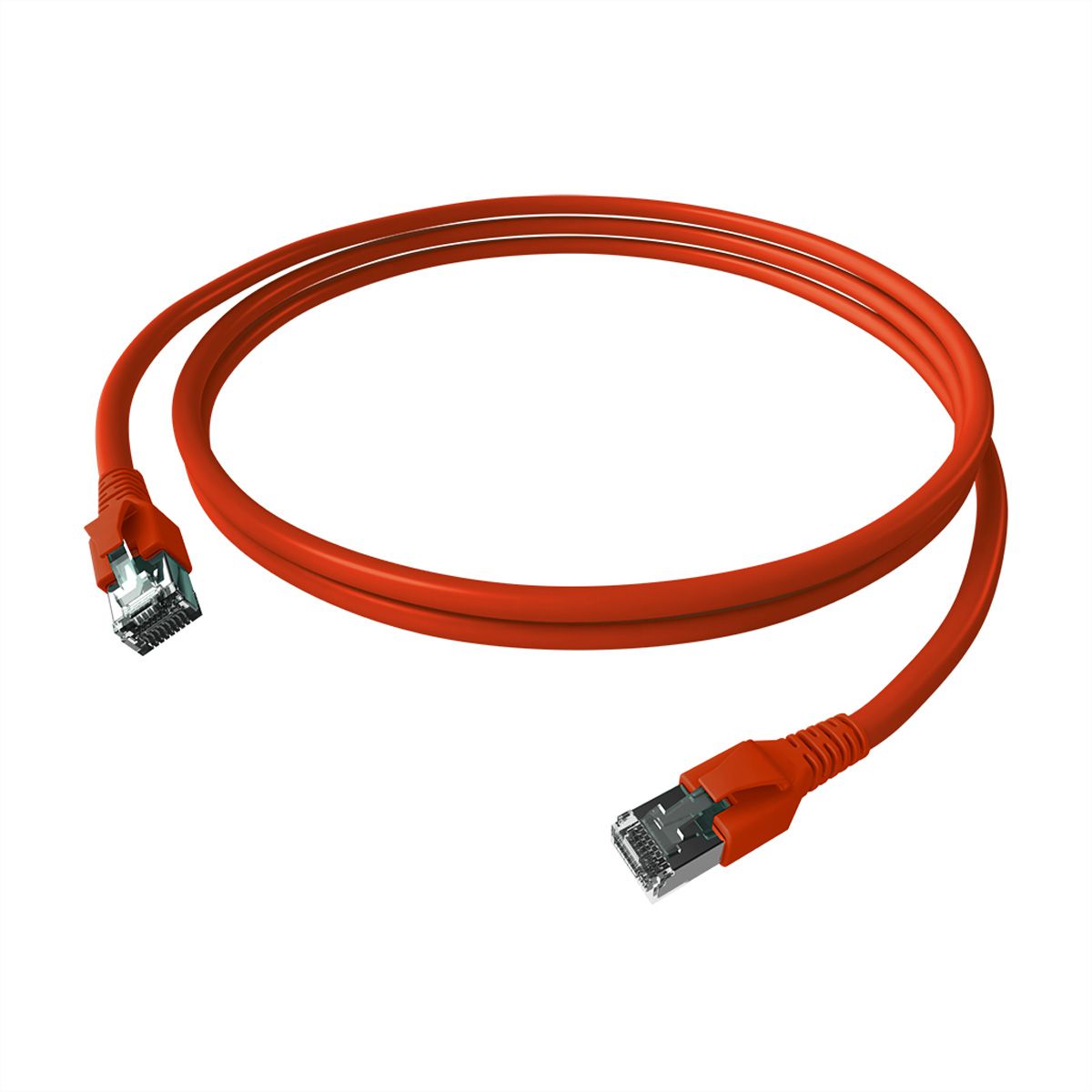 EasyLan FlexBoot Patchkabel Cat.6A, S/FTP, rot, 5 m