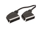 Scart Video-Kabel ST / ST, schwarz, 2 m