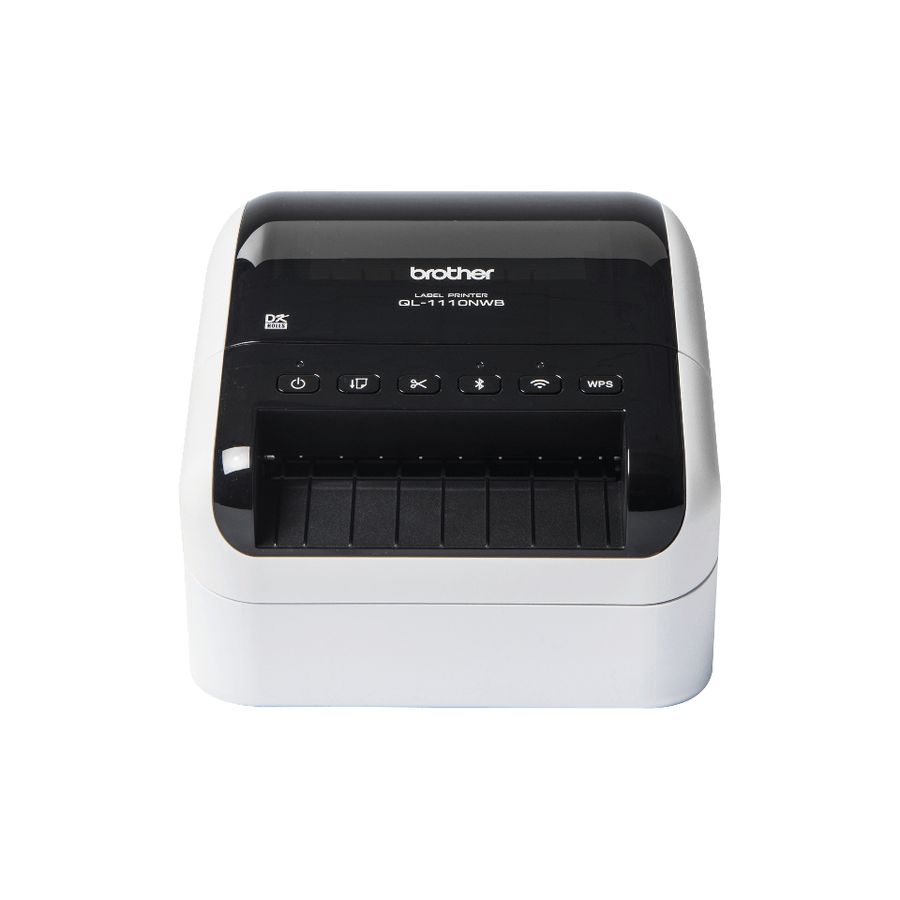 Brother QL-1110NWBC Etikettendrucker Direkt Wärme 300 x 300 DPI 110 mm/sek Verkabelt & Kabellos Ethernet/LAN DK WLAN Bluetooth