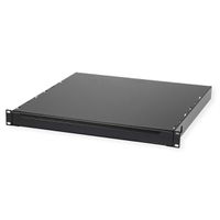 19"-Tastatureinschub 1 HE ohne Tastatur, schwarz