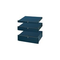 SCHROFF 19"-Schubfach - 19"SCHUBFACH 3HE RAL7021