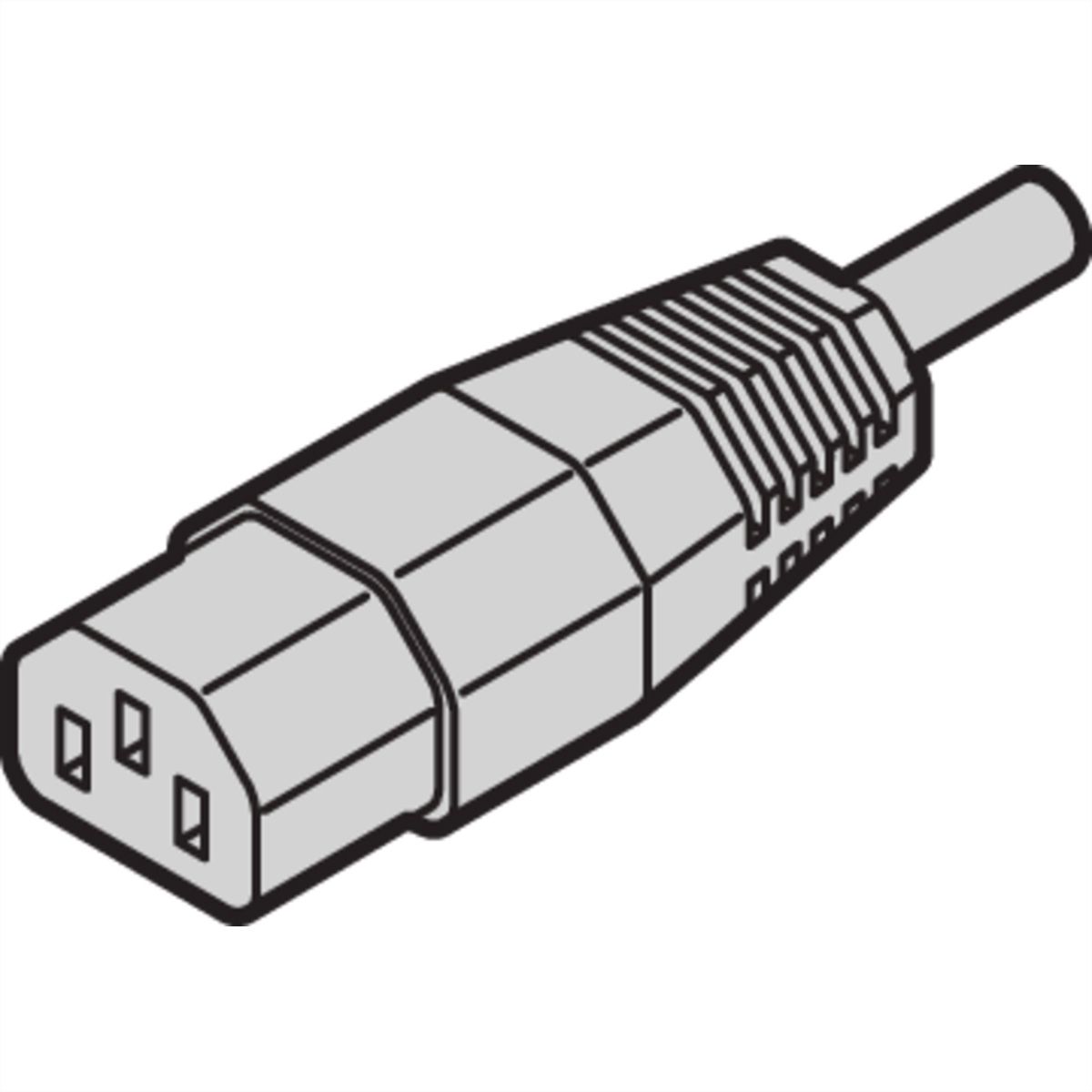 SCHROFF Netzanschlussltg., Schutzkontakt/UTE-KABEL BK 3G1 2500 Schutzkontakt C13