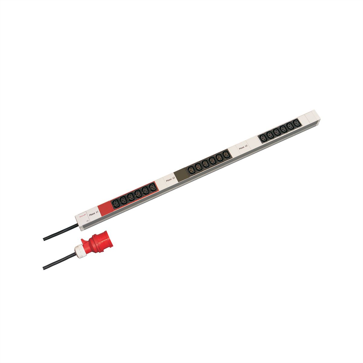 SCHROFF IEC-Steckdosenleiste, 3 Phasen - STECKDL.3P 18XC13 947,5LG 16A