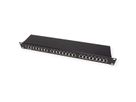 VALUE Kat.5e (Class D) 19"-Patchpanel, 24P, geschirmt, schwarz