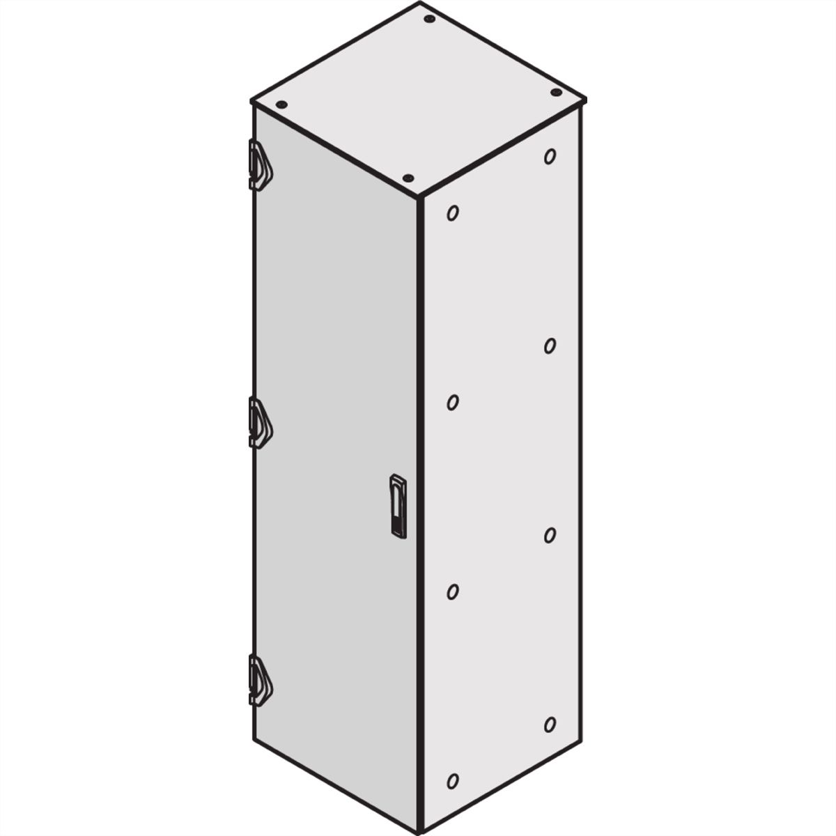 SCHROFF EMV IP55 Stahltür, Vari-, geschl