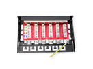 ROLINE Mini-Patchpanel, Kat.6A (Class EA), 6x RJ45, 0,5HE, geschirmt, schwarz