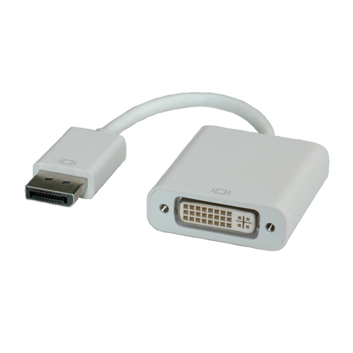 ROLINE DisplayPort-DVI Adapter, DP Stecker-DVI Buchse
