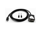 EXSYS EX-2311-2 USB 2.0 C - Stecker zu 1 x Seriell RS-232 1.8 Meter Kabel mit 9 Pin Stecker LED Anzeige