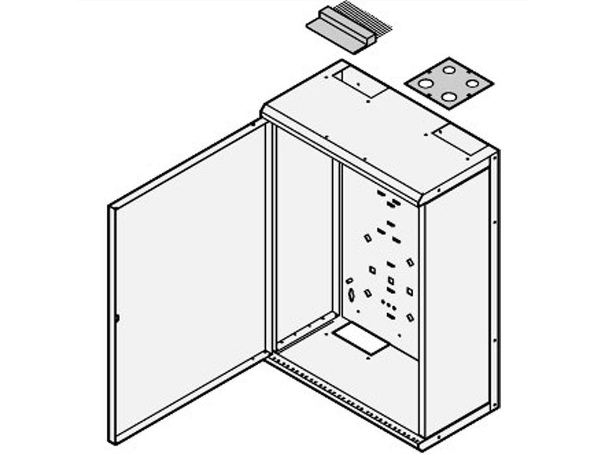 SCHROFF Grundgehäuse - GRUNDGEHAEUSE 600X425X220