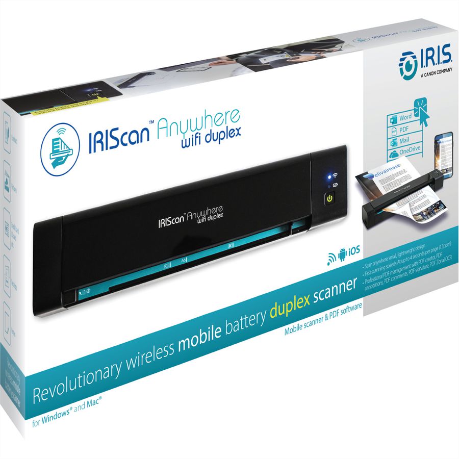 IRIScan Anywhere 6 WIFI Duplex 15PPM, Mobiler Batteriescanner