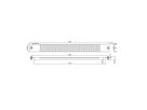 VALUE 19"-Belüftungsplatte Snap-in, 1 HE, schwarz