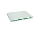 TELEGÄRTNER BASIS V LWL-Panel mit Kupplungen & Pigtails, 24x E2000, OS2 grün APC