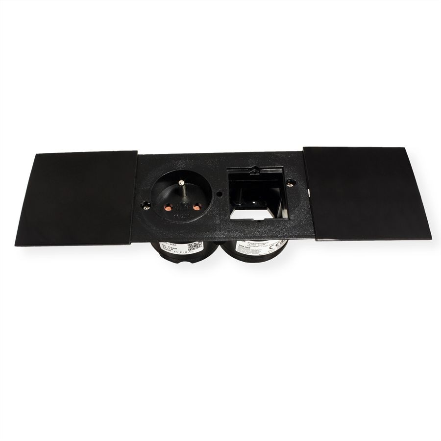 BACHMANN DUE 2x Cover, schwarz