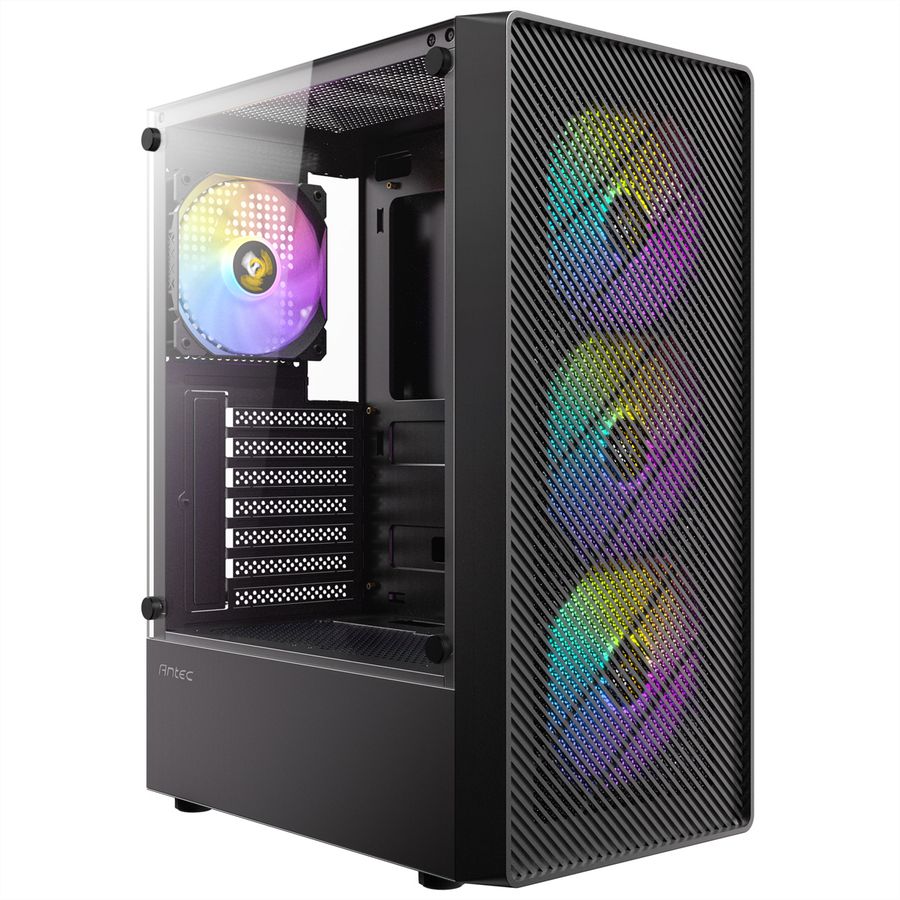 ANTEC AX26 RGB Elite PC Gehäuse Midi Tower Gaming ATX, schwarz